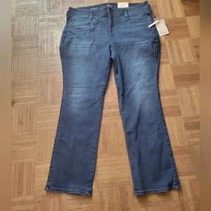 NWT NYDJ Marilyn Dark Blue Straight Leg Jeans Size 18W in Saybrook